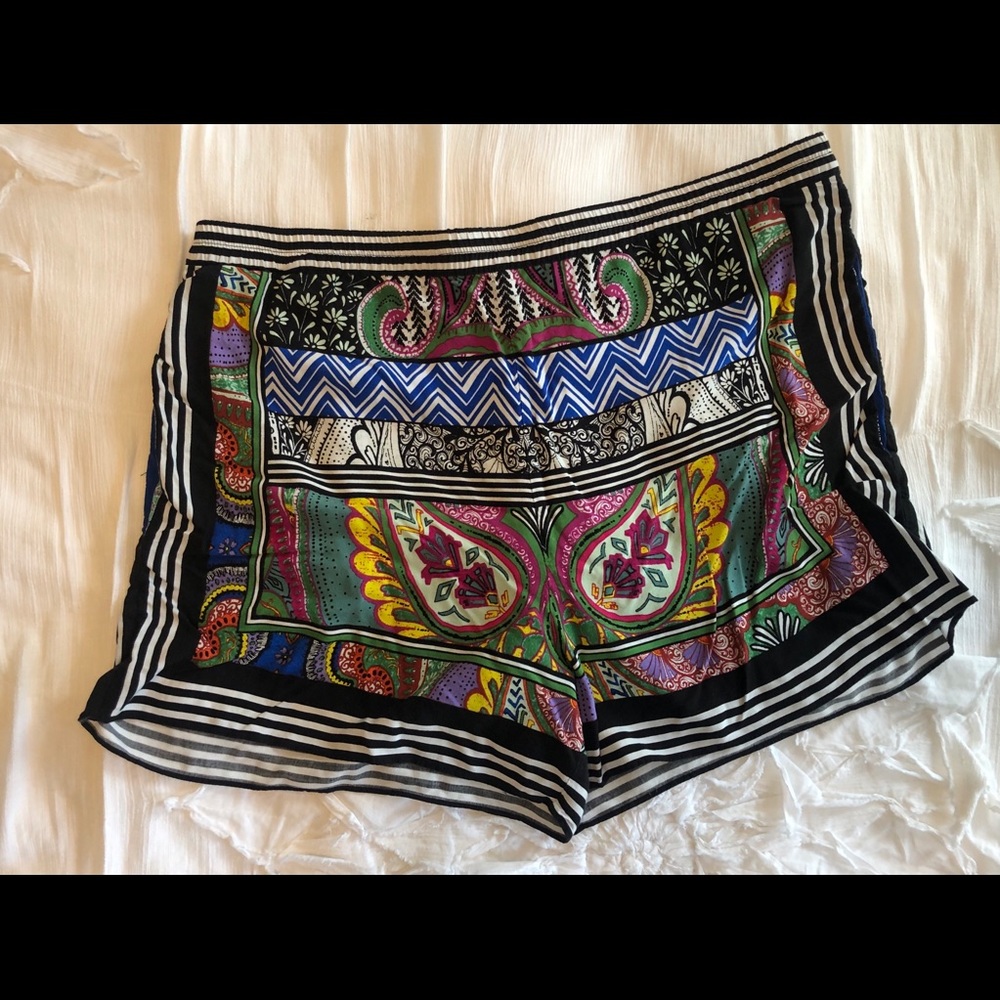 Anthropologie Multi Print Short